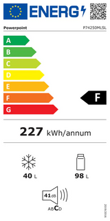 PowerPoint 48cm Fridge Freezer Silver | P74250MLSL thumbnail 4