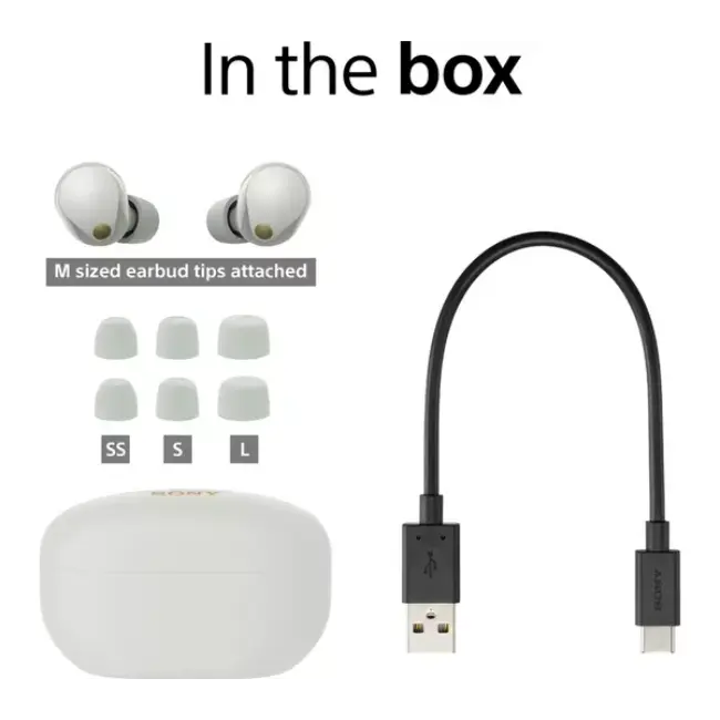 Sony In-Ear True Wireless Earbuds Silver | WF1000XM5SCE7