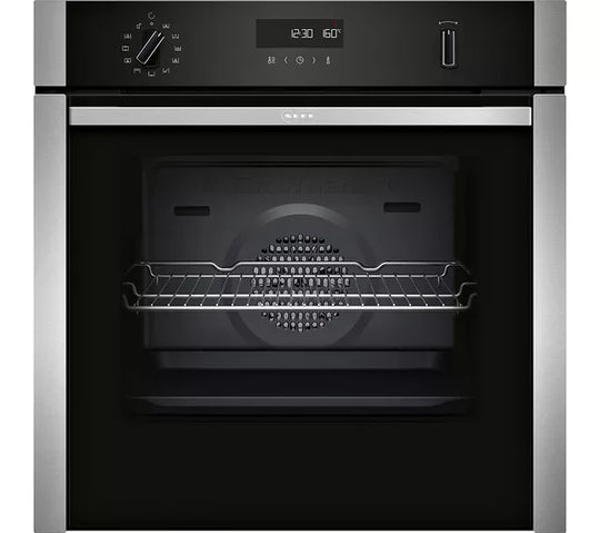 NEFF Slide&Hide N50 Pyrolytic Smart Oven Stainless Steel | B6ACH7AN7B