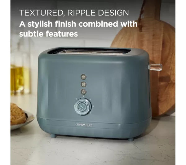 Kenwood Ripple 2-Slice Toaster Storm Blue Grey | TCP06.000GY
