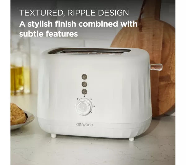 Kenwood Ripple 2-Slice Toaster Pure White | TCP06.000WH