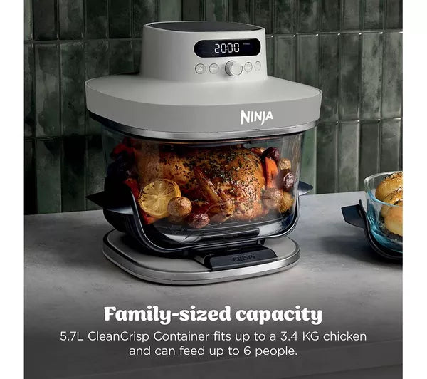 Ninja CRISPi Pro 7-in-1 Glass Air Fryer Bone | AS101UKLG