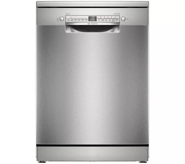 Bosch Series 2 60cm WiFi-enabled Dishwasher Brushed Steel | SMS2HVI06G