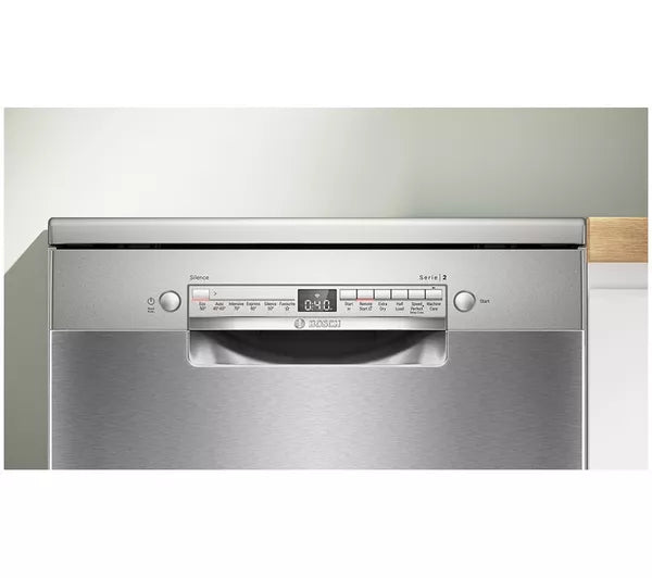 Bosch Series 2 60cm WiFi-enabled Dishwasher Brushed Steel | SMS2HVI06G