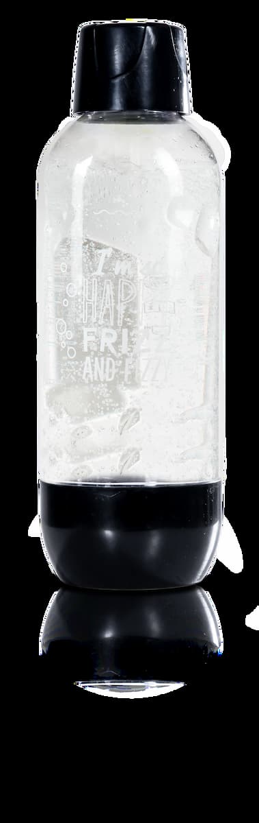 Happy Frizz, MIO Sparkling Water Maker, Black (+Gas & 1 Bottle)-MIO01
