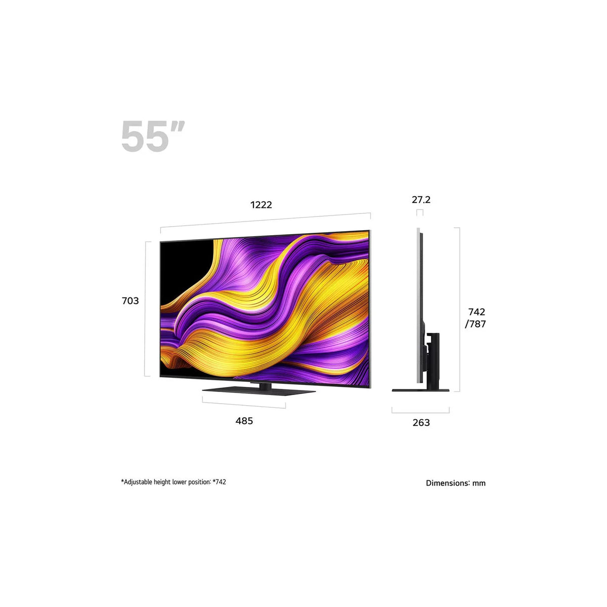 LG 55" OLED Evo AI G5 4K Smart TV (2025) | OLED55G56LS.AEK