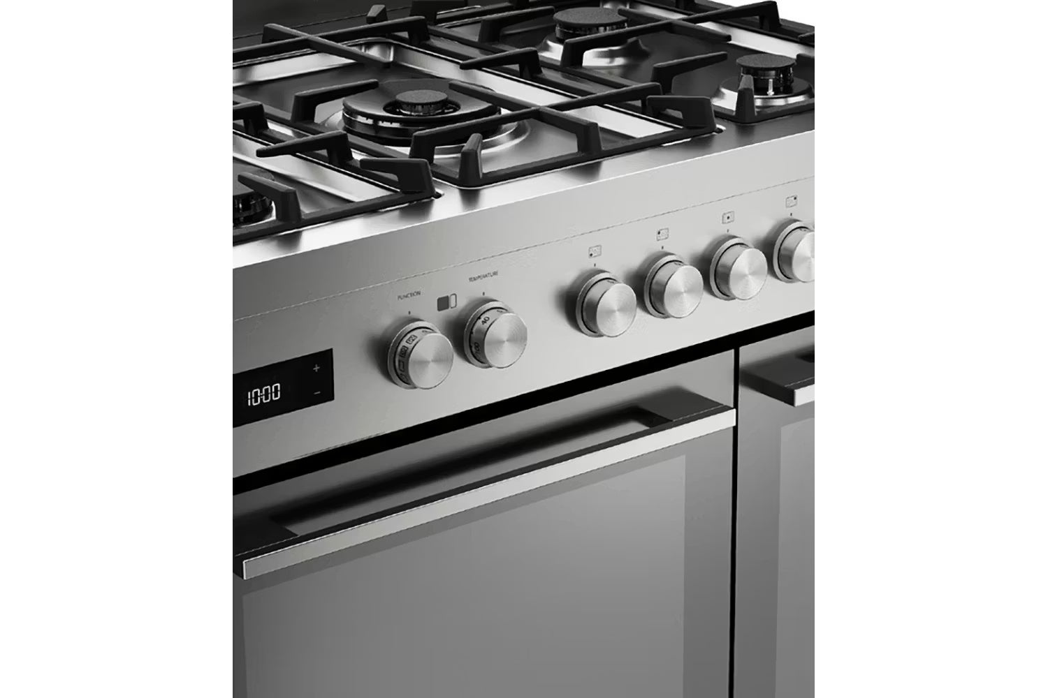 Fisher & Paykel 90cm Series 7 Contemporary Dual Fuel 5 Burner Freestanding Cooker - Steel | OR90L7DBGFX2