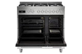 Fisher & Paykel 90cm Series 7 Contemporary Dual Fuel 5 Burner Freestanding Cooker - Steel | OR90L7DBGFX2 thumbnail 3