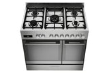 Fisher & Paykel 90cm Series 7 Contemporary Dual Fuel 5 Burner Freestanding Cooker - Steel | OR90L7DBGFX2 thumbnail 5