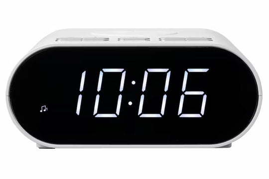 Roberts Ortus Charge Clock Radio - White | ORTUSCHARGEWH