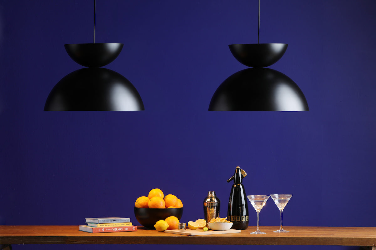 Dar Riya Pendant in Matt Black-RIY0122