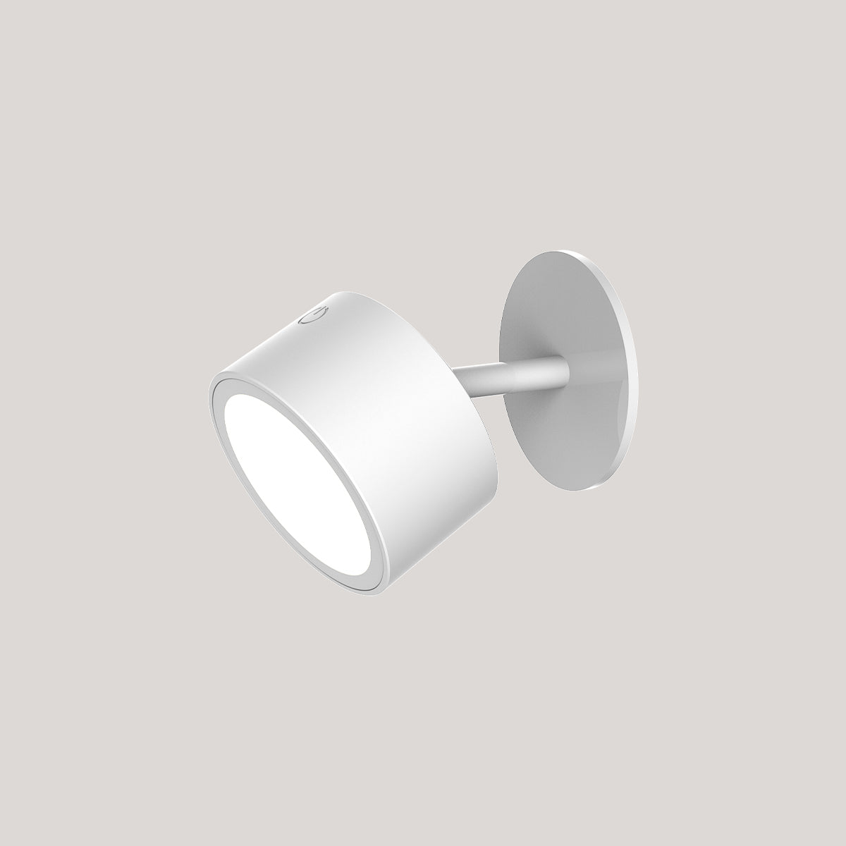 ROUND CORDLESS INDOOR WALL LIGHT ROLL 8 WHITE