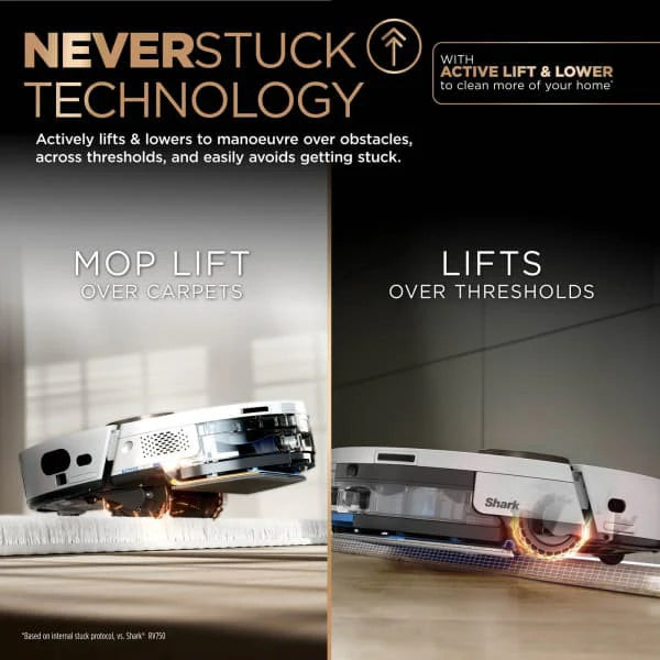 Shark PowerDetect NeverTouch Pro 2-in-1 Self-Empty, Self-Refill and Self-Clean Robot Vacuum and Mop | RV2800ZEUKWH
