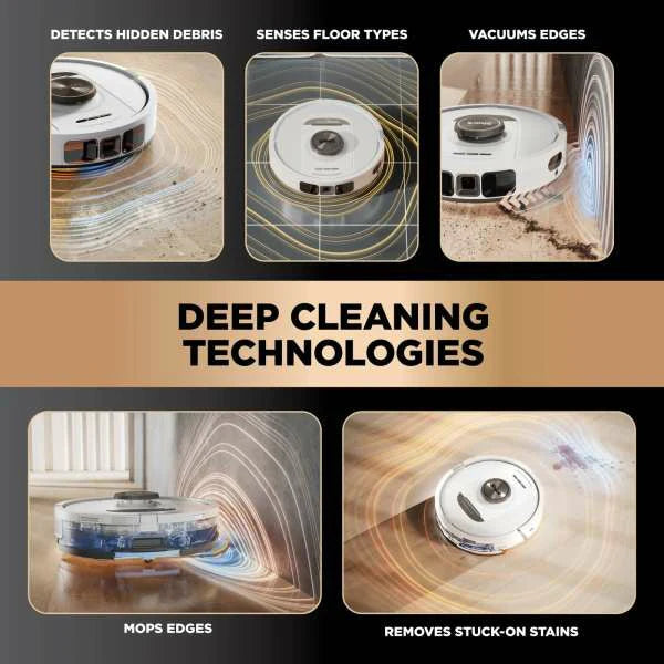 Shark PowerDetect NeverTouch Pro 2-in-1 Self-Empty, Self-Refill and Self-Clean Robot Vacuum and Mop | RV2800ZEUKWH