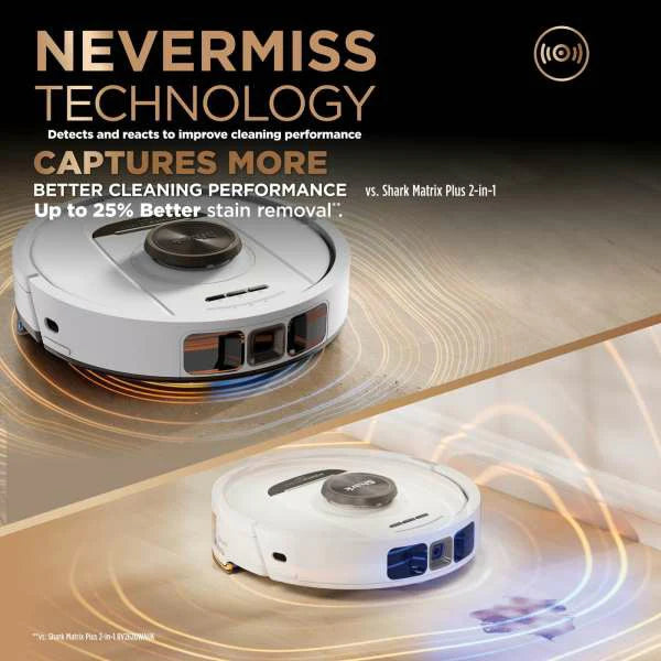 Shark PowerDetect NeverTouch Pro 2-in-1 Self-Empty, Self-Refill and Self-Clean Robot Vacuum and Mop | RV2800ZEUKWH