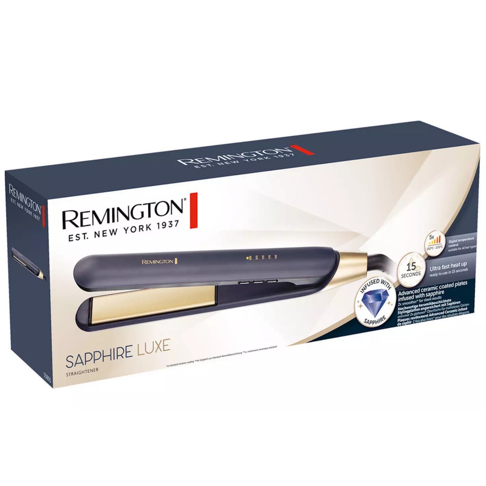 Remington Sapphire Luxe Hair Straightener | S5805