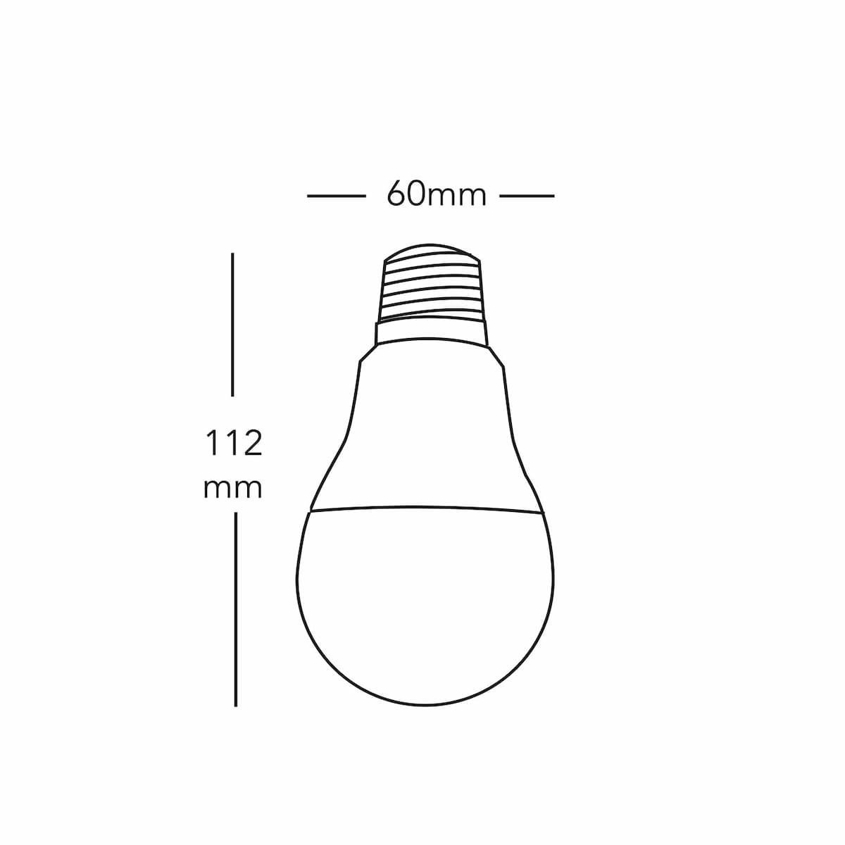 Source LED A65 GLS Lamp B22 (Cool White) 15w, 6500K