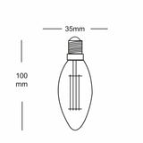 Source LED Filament Dimmable Vintage Candle E14, 4w, 2200K thumbnail 2