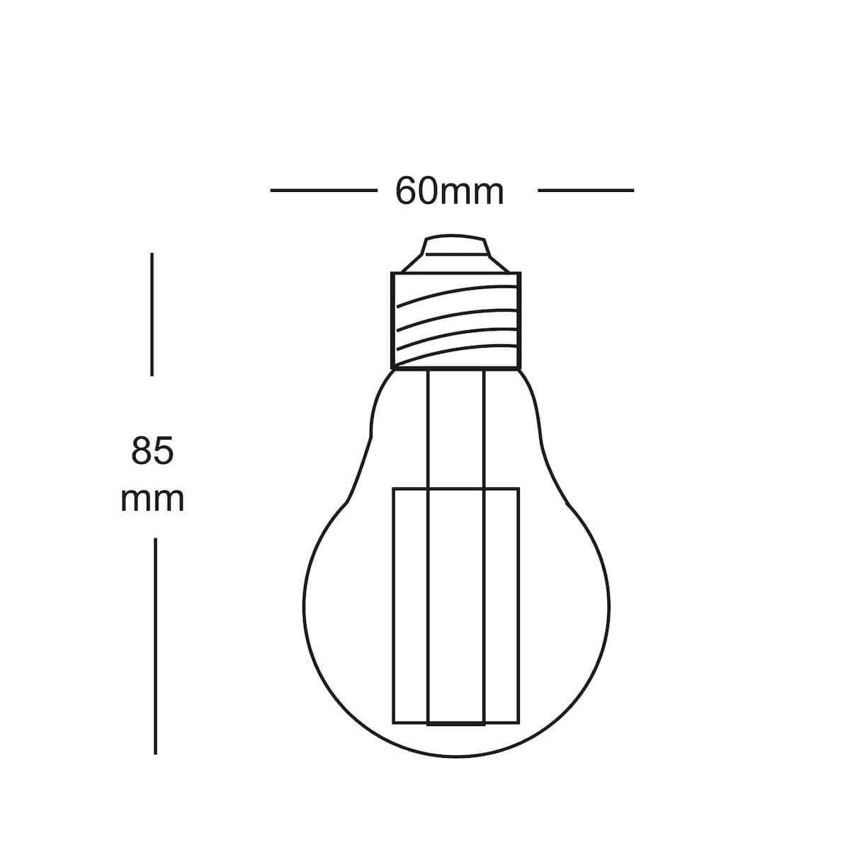 Source LED Filament Dimmable Vintage GLS E27, 7w, 2200K 