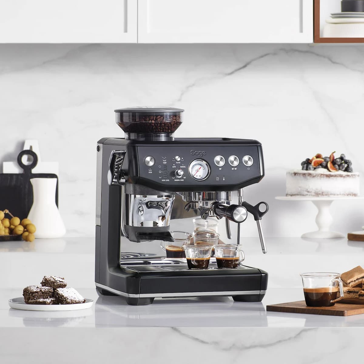 the Barista Express™ Impress Black Truffle - SES876BTR4GUK