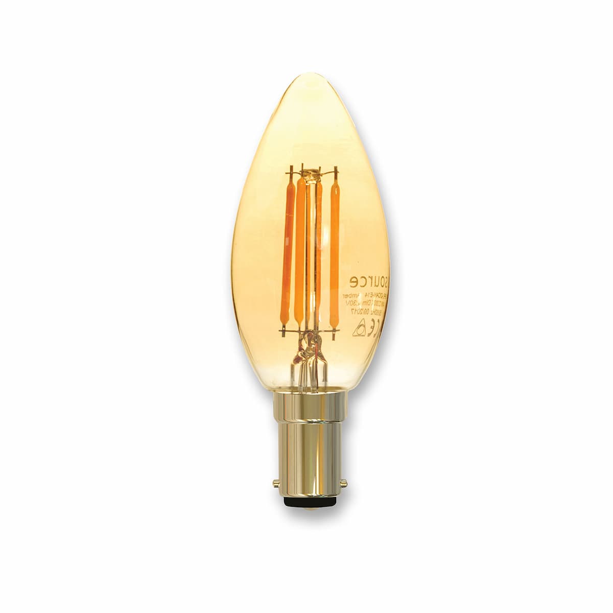 Source LED Filament Dimmable Vintage Candle B15D, 4w, 2200K 