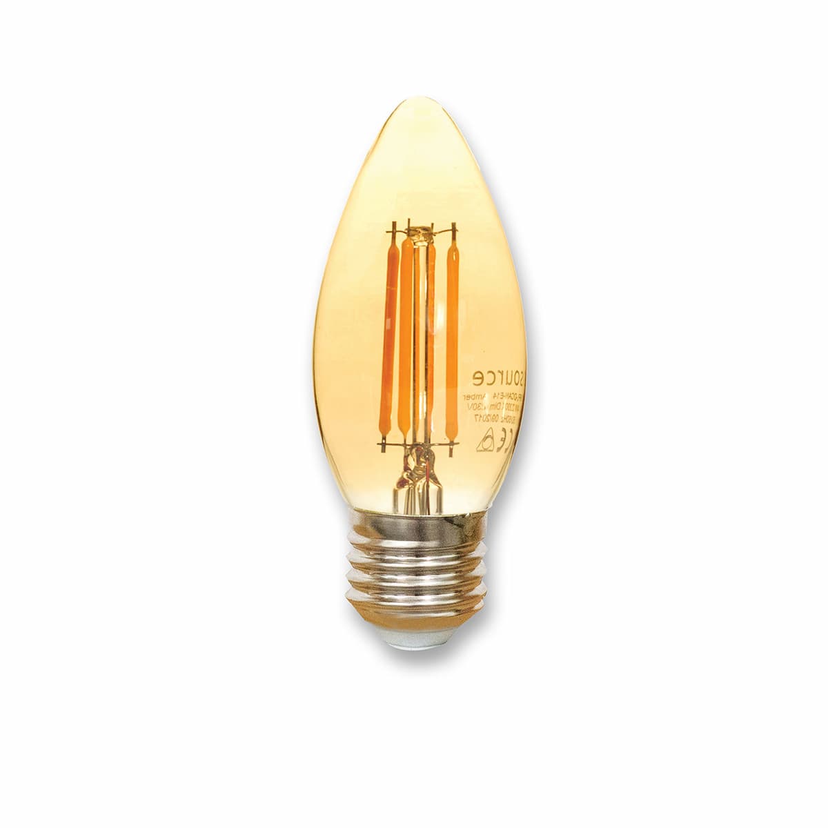 Source LED Filament Dimmable Vintage Candle E27, 4w, 2200K 