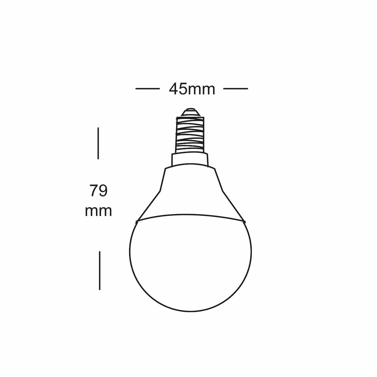 Source LED Golf Ball Lamp E14 (Warm White) 4.9w, 2700K
