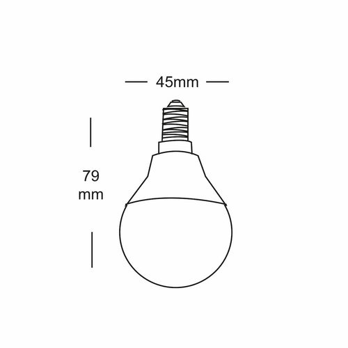 Source LED Golf Ball Lamp E14 (Warm White) 4.9w, 2700K