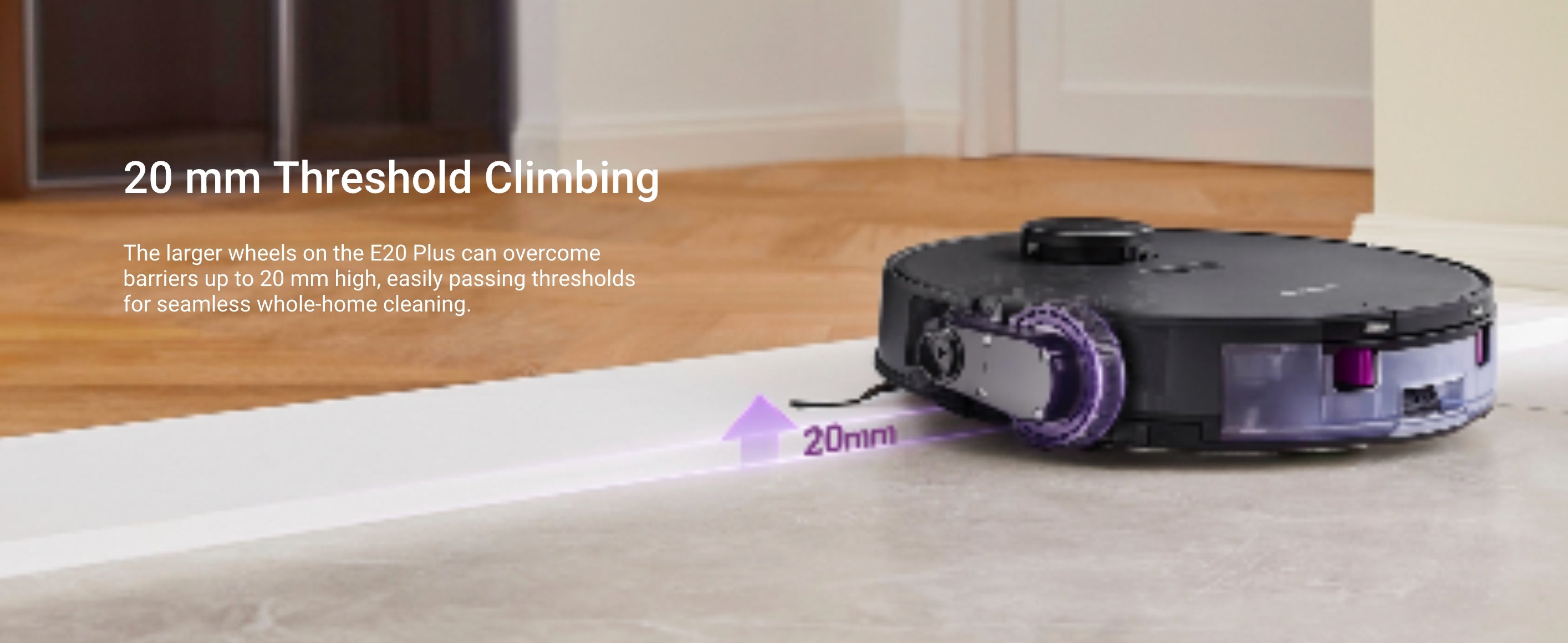 Eureka E20 Plus Robot Vacuum with Bagless Self Emptying Station | SNERE20PLUSBK