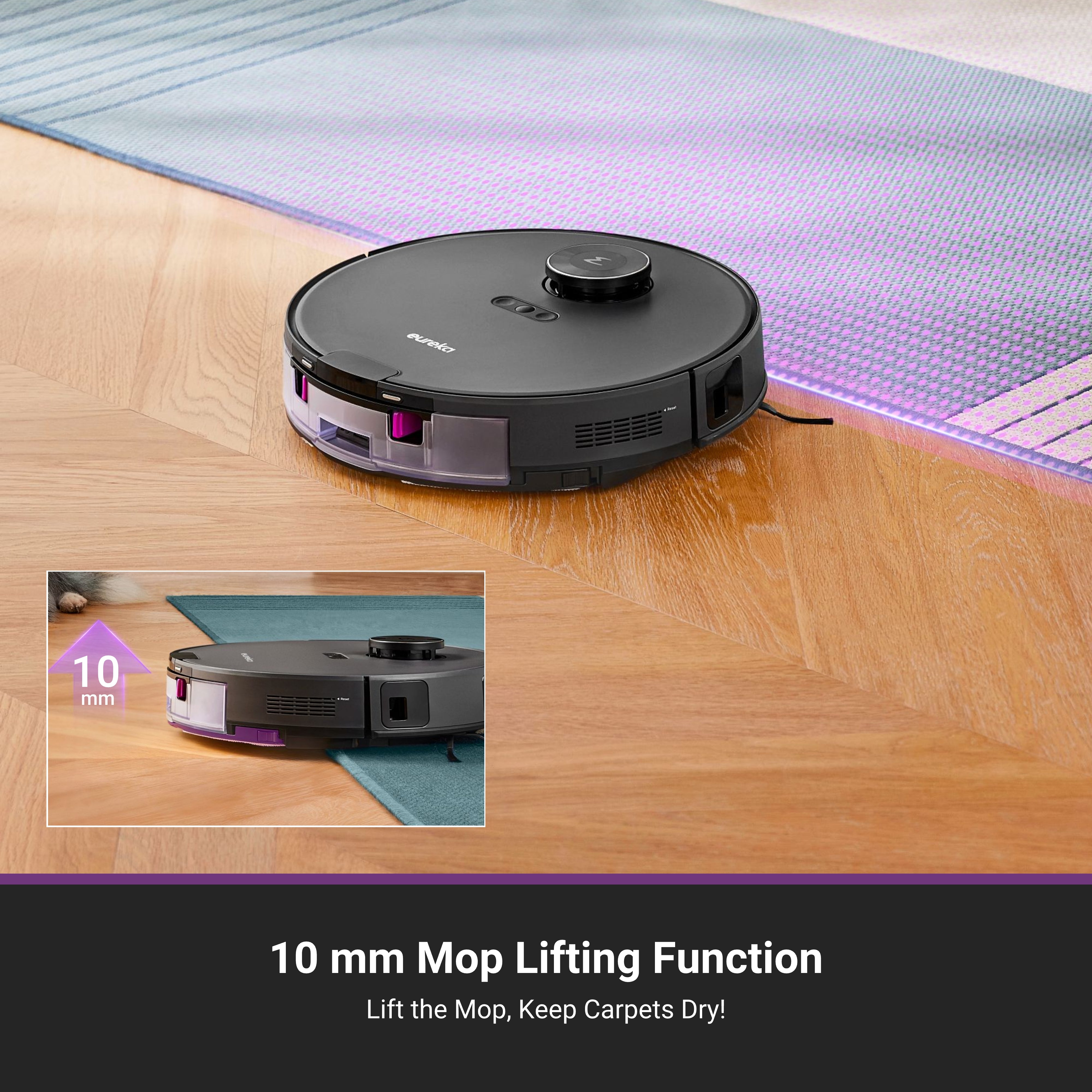 Eureka E20 Plus Robot Vacuum with Bagless Self Emptying Station | SNERE20PLUSBK