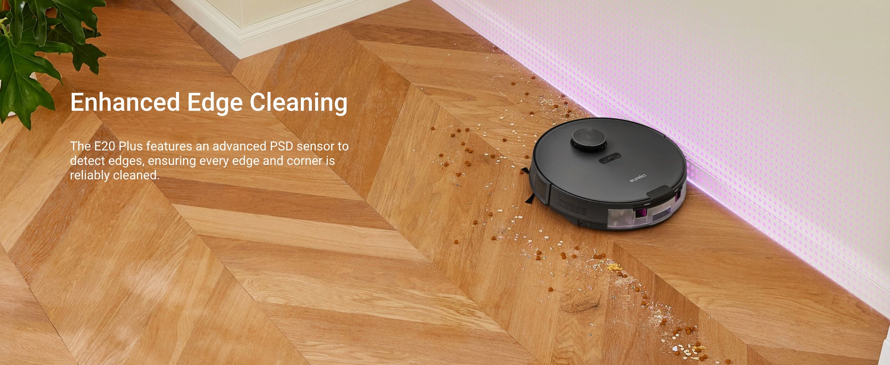 Eureka E20 Plus Robot Vacuum with Bagless Self Emptying Station | SNERE20PLUSBK
