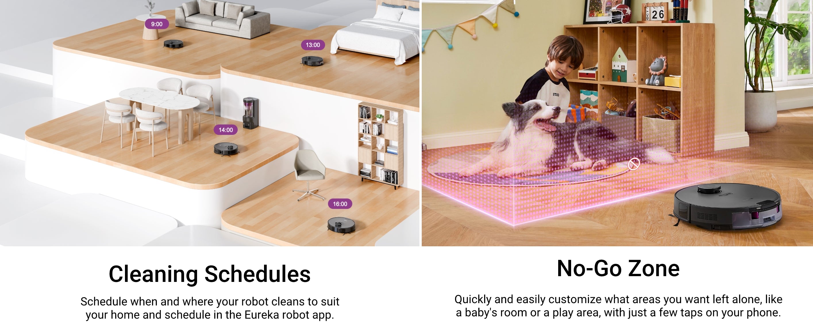 Eureka E20 Plus Robot Vacuum with Bagless Self Emptying Station | SNERE20PLUSBK