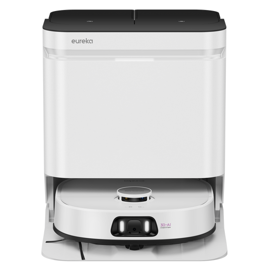 Eureka J15 Pro Ultra Robot Vacuum & Mop Combo | 16200Pa Suction | FlexiRazor™ Anti-Hair Tangling | AI Obstacle Avoidance | Voice Control | 75°C Self-Cleaning | Extendable Side Brush | Auto-Charging Smart Cleaner