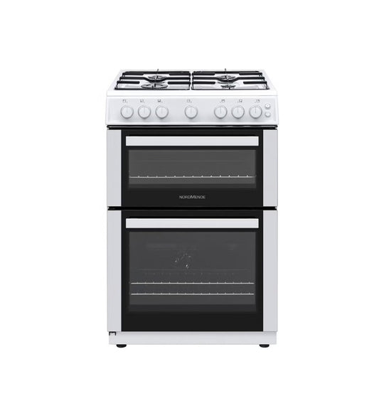 NordMende FS 60cm Twin Cavity LPG Gas Cooker White l CTG62LPGWH