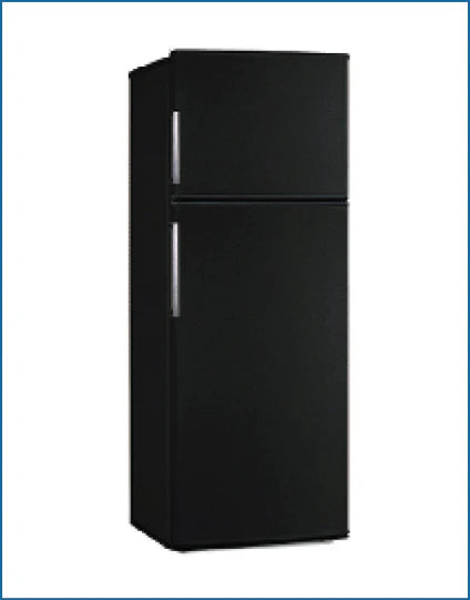 Powerpoint 143cm Top Mount Fridge Freezer Black | P75562MLBL-E