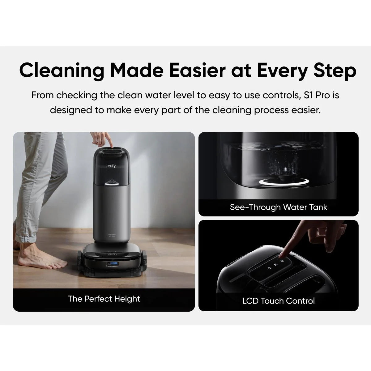 Eufy Omni S1 Pro Robot Vacuum & Mopping Black | T2080GA1