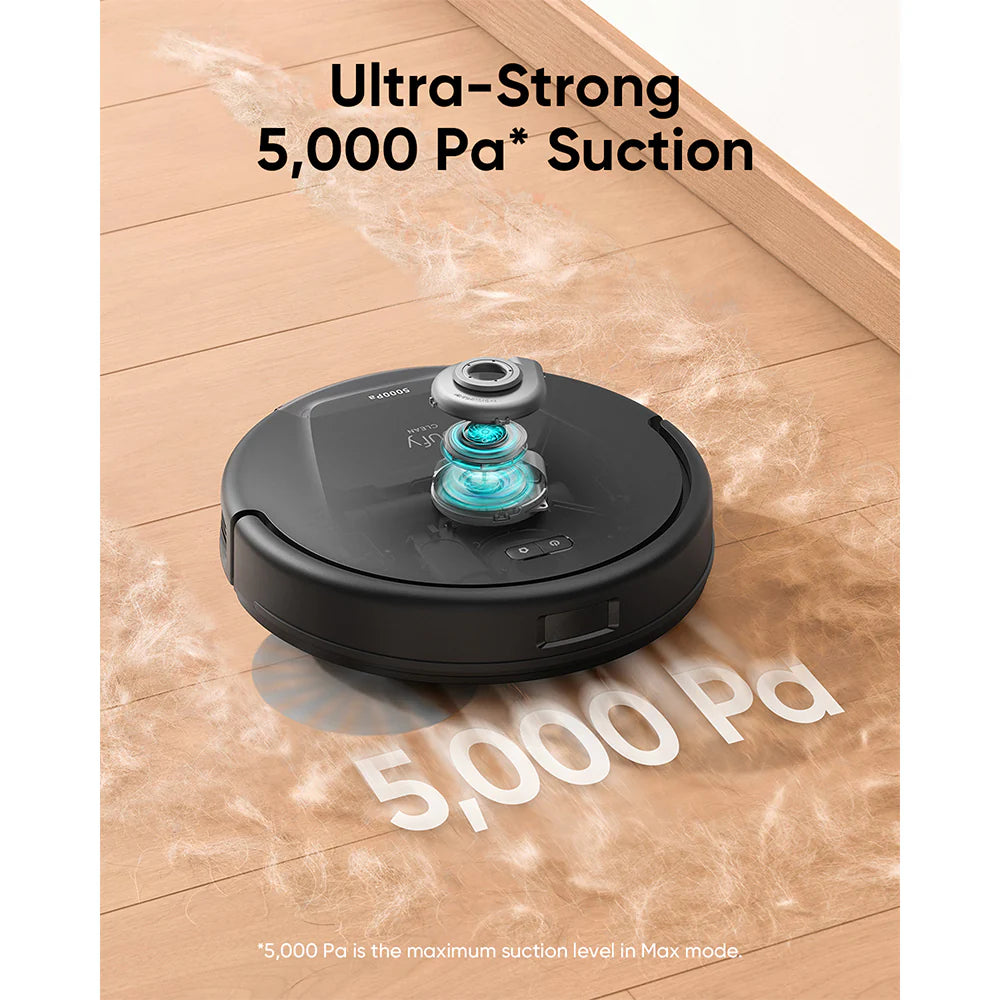 Eufy L60 Hybrid Robot Vacuum Cleaner with Self Cleaning Station Black | T2278V11