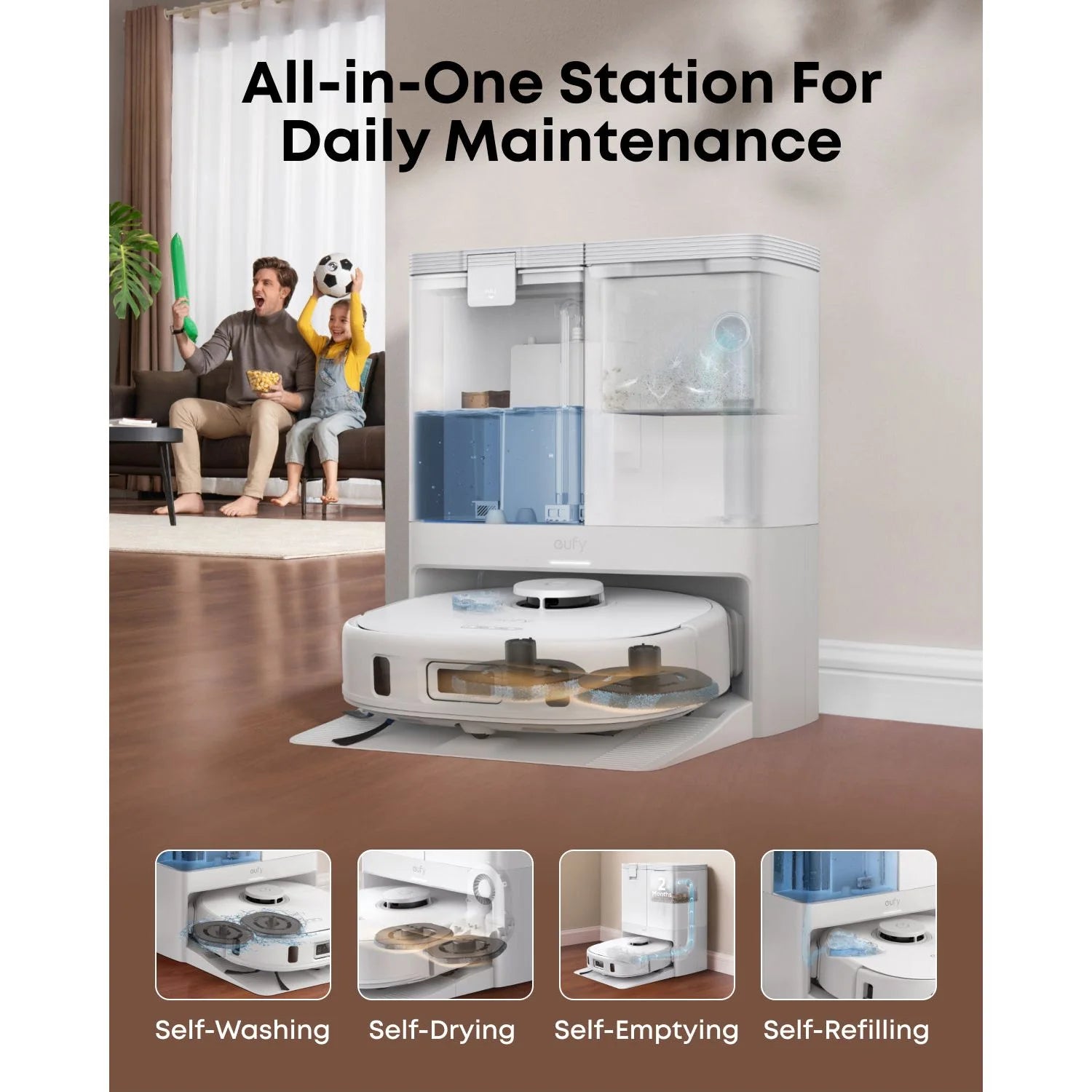 Eufy X10 Pro Omni Robot Vacuum Ultimate Bundle White | T2351221