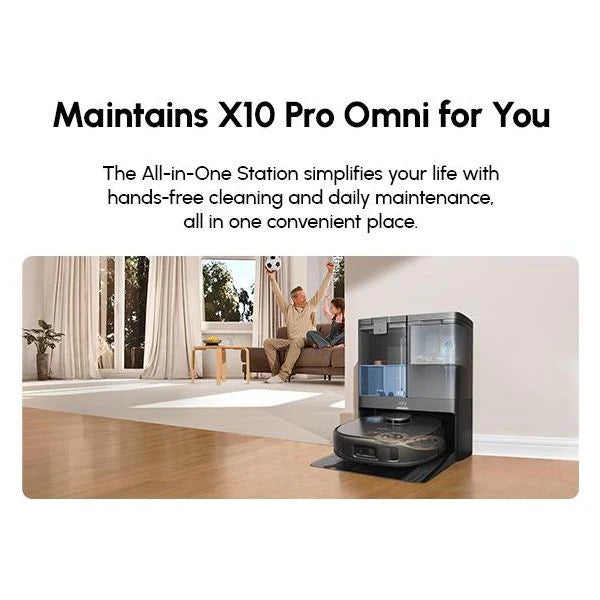 Eufy X10 Pro Omni Robot Vacuum And Mop With Emptying Station Black | T2351V11