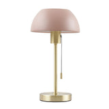 CORK BELLA SATIN BRASS Table Lamp C/W BLACK DOME SHADE-TLBELLA/PK thumbnail 2