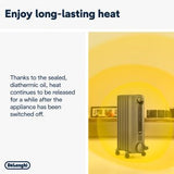 DeLonghi 2KW Oil Filled Radiator Grey | TRRS0920E.G thumbnail 3