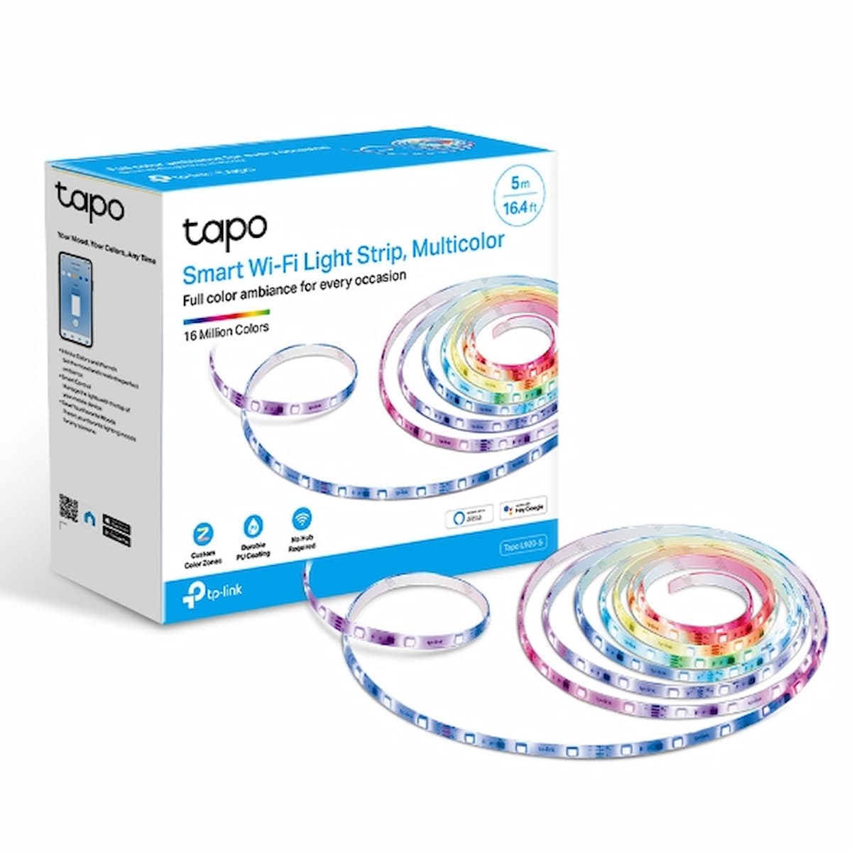 Smart Wi-Fi Light Strip, Multicolor | Tapo L920-5
