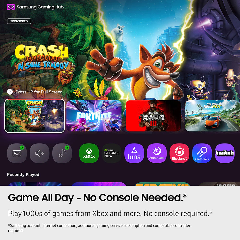 Samsung 75" Crystal UHD U8000F Smart TV | UE75U8000FKXXU