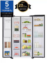 Samsung Series 7 American Style Fridge Freezer with SpaceMax Technology Black | RS67A8811B1EU thumbnail 2
