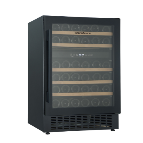 NordMende 60cm Wine Cooler 46 Bottle Dual Zone Black | WC46BL