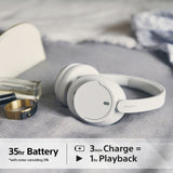 Sony Wireless Noise Cancelling Headphones White | WHCH720NW.CE7 thumbnail 5