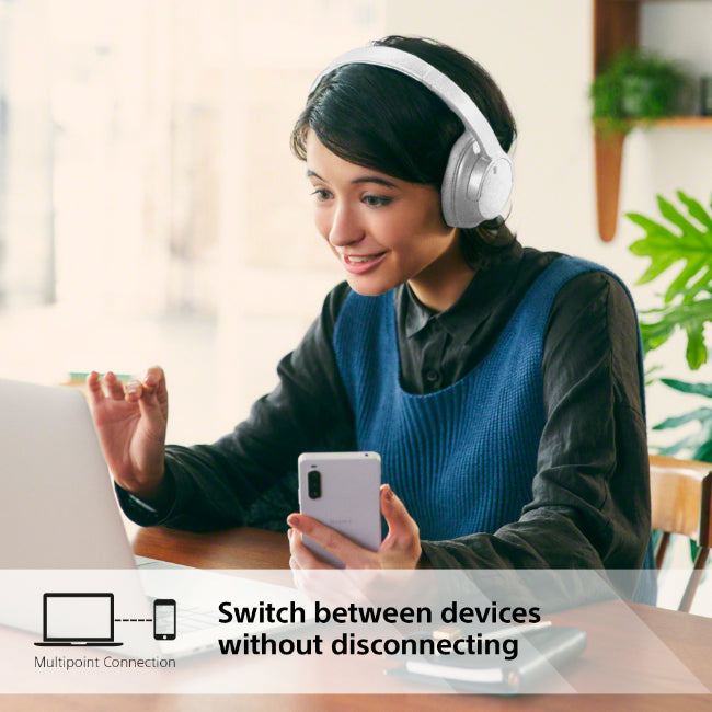 Sony Wireless Noise Cancelling Headphones White | WHCH720NW.CE7