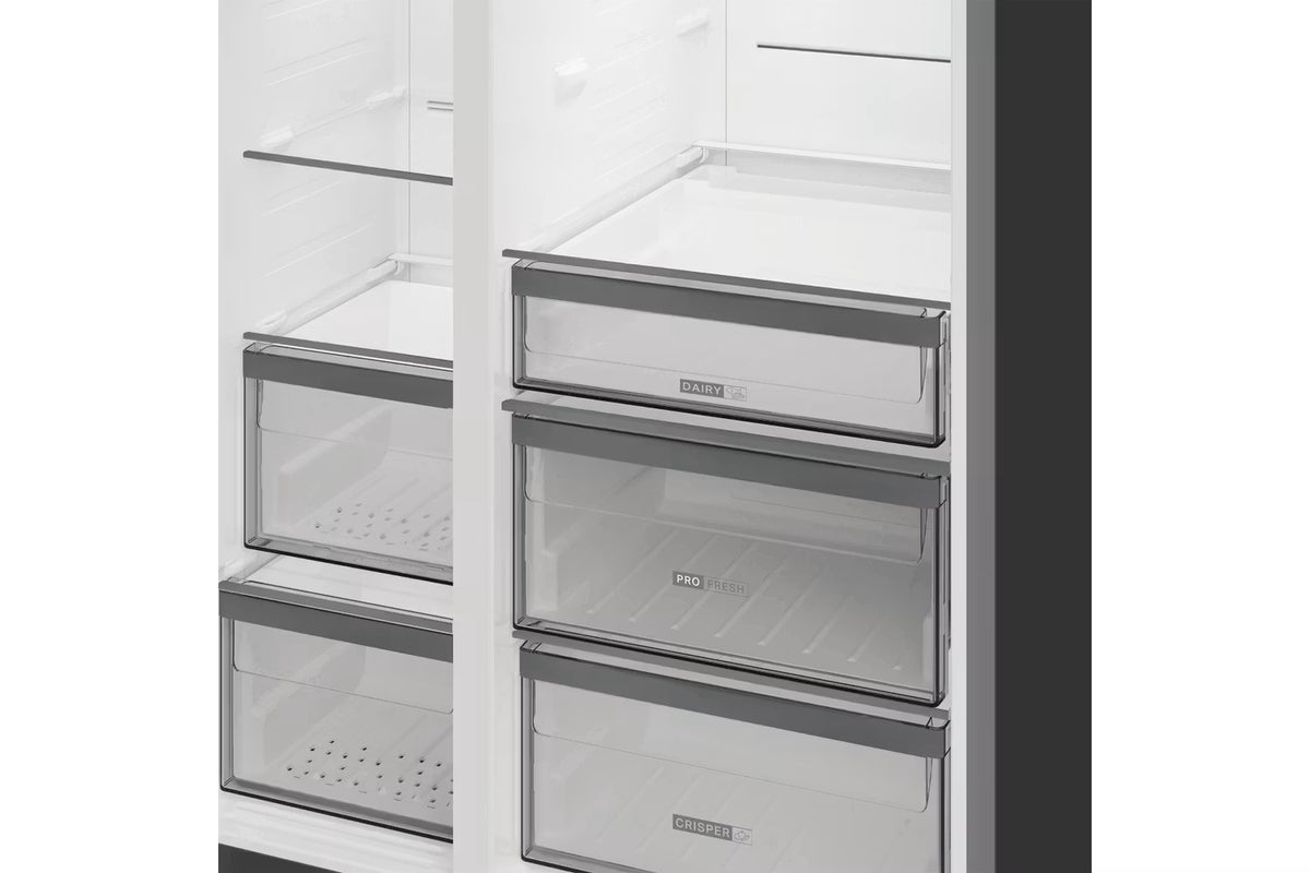 Whirlpool Freestanding American Fridge Freezer Stainless Steel | WHG26573WX4UK