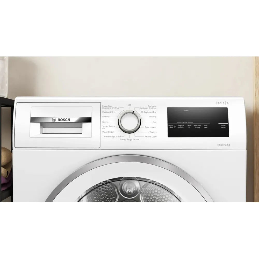 Bosch Series 4 8kg White Heat Pump Dryer White | WTH85224GB