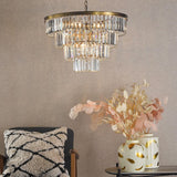 Rhapsody 6 Light Chandelier Crystal and Natural Brass-RHA0633 thumbnail 2